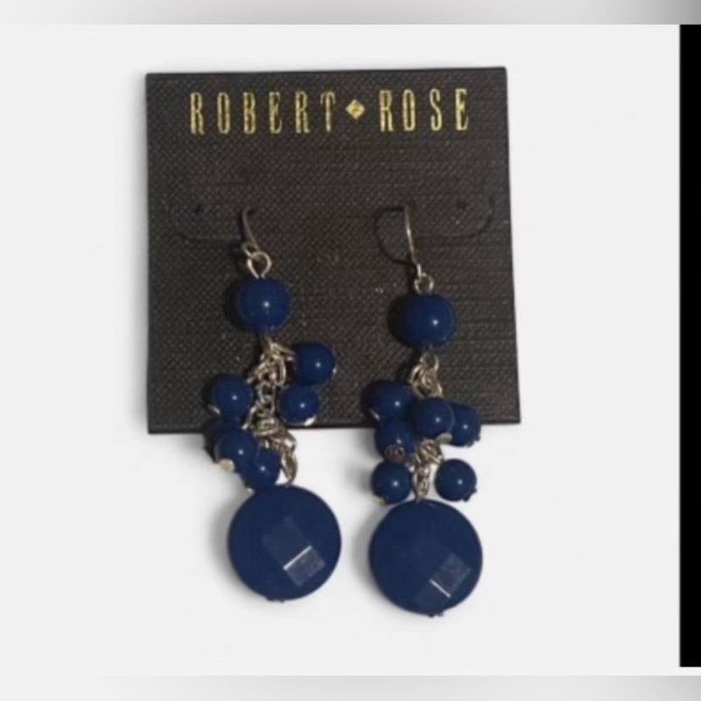 Signed Robert Rose Pierced Earrings #7719 NEW